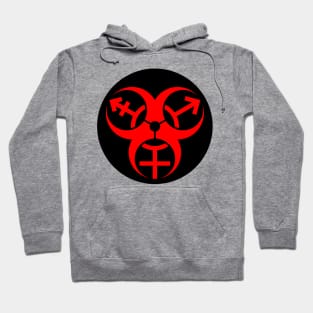 Trans Biohazard - Black Circle Hoodie